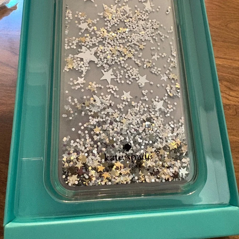 Kate Spade New York iPhone 8 Plus 7 Plus Liquid Glitter Star Phone Case‎